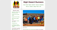 Desktop Screenshot of highdesertrunners.org